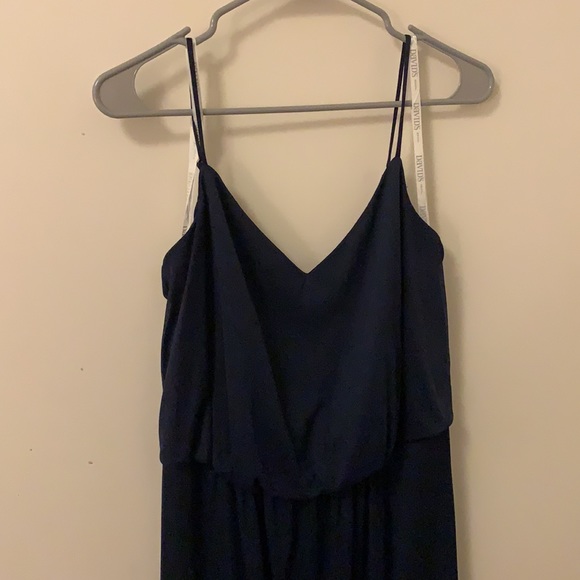 David’s Bridal Spaghetti Strap Mesh Blouson Dress - Picture 6 of 16